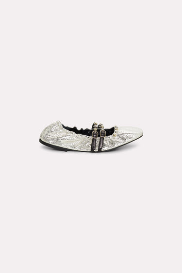 Dorothee Schumacher METALLIC CHIC studded ballerina shoes on sale